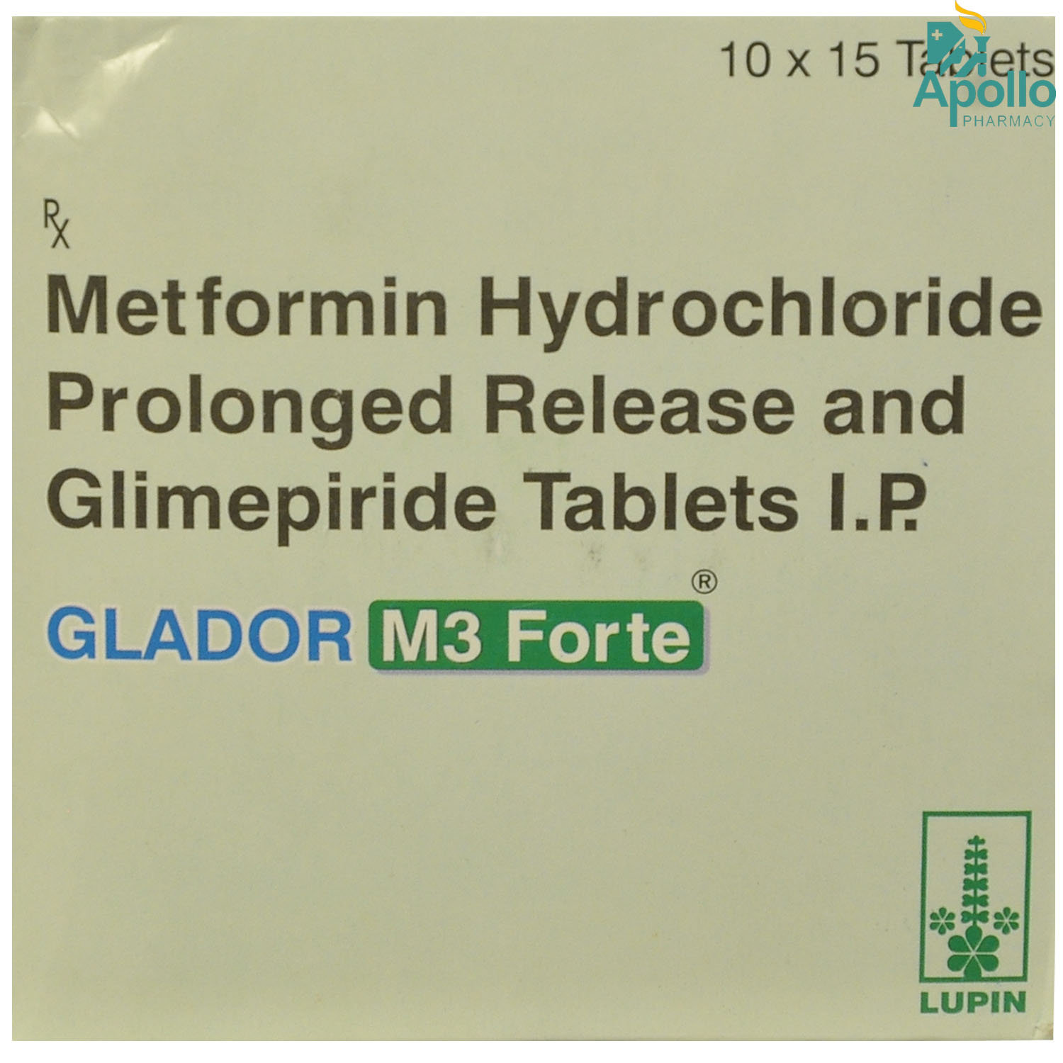 Glador M3 Forte Tablet 15's, Pack of 15 TabletS Glador M3 Forte Tablet 15's, Pack of 15 TabletS