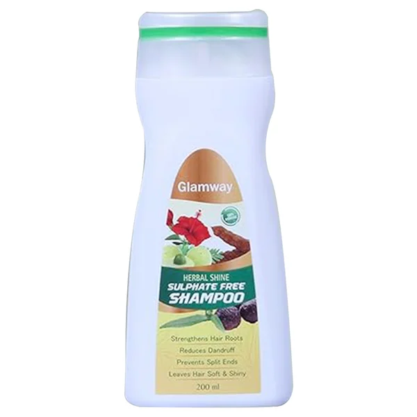 Glamway Herbal Shine Sulphate Free Shampoo, 200 ml