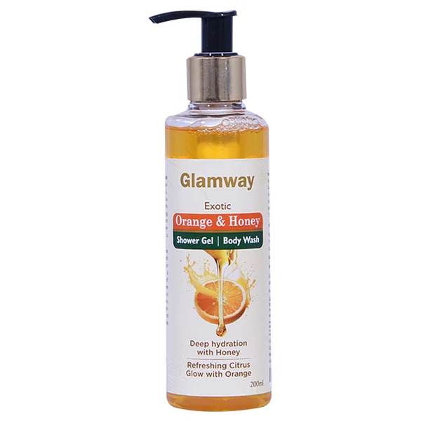 Glamway Orange & Honey Shower Gel /Body Wash, 200 ml