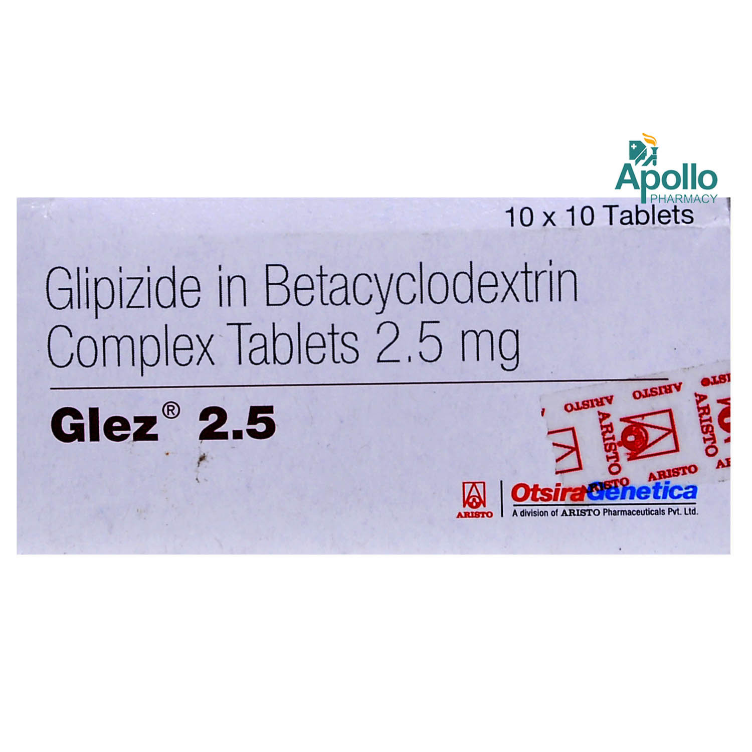 Glez 2.5 mg Tablet 10's, Pack of 10 TABLETS Glez 2.5 mg Tablet 10's, Pack of 10 TABLETS
