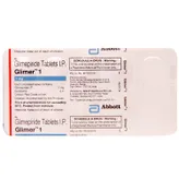 Glimer 1 mg Tablet 10's, Pack of 10 TABLETS