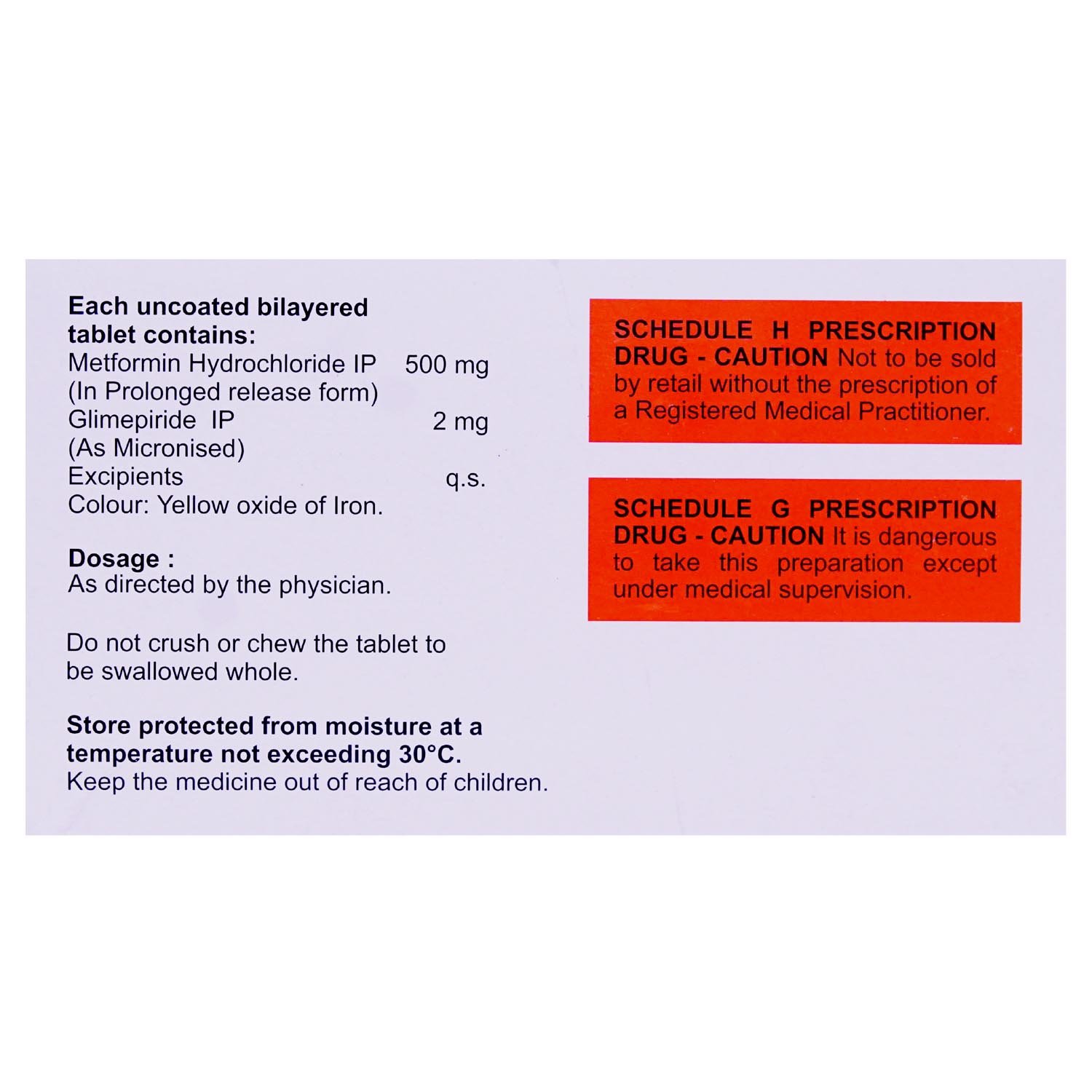 Glimser 2 Tablet 15's, Pack of 15 TABLETS Glimser 2 Tablet 15's, Pack of 15 TABLETS