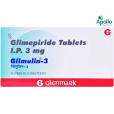 GLIMULIN 3 TABLET, Pack of 15 TABLETS