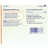Glimy 1 Tablet 14's, Pack of 14 TABLETS