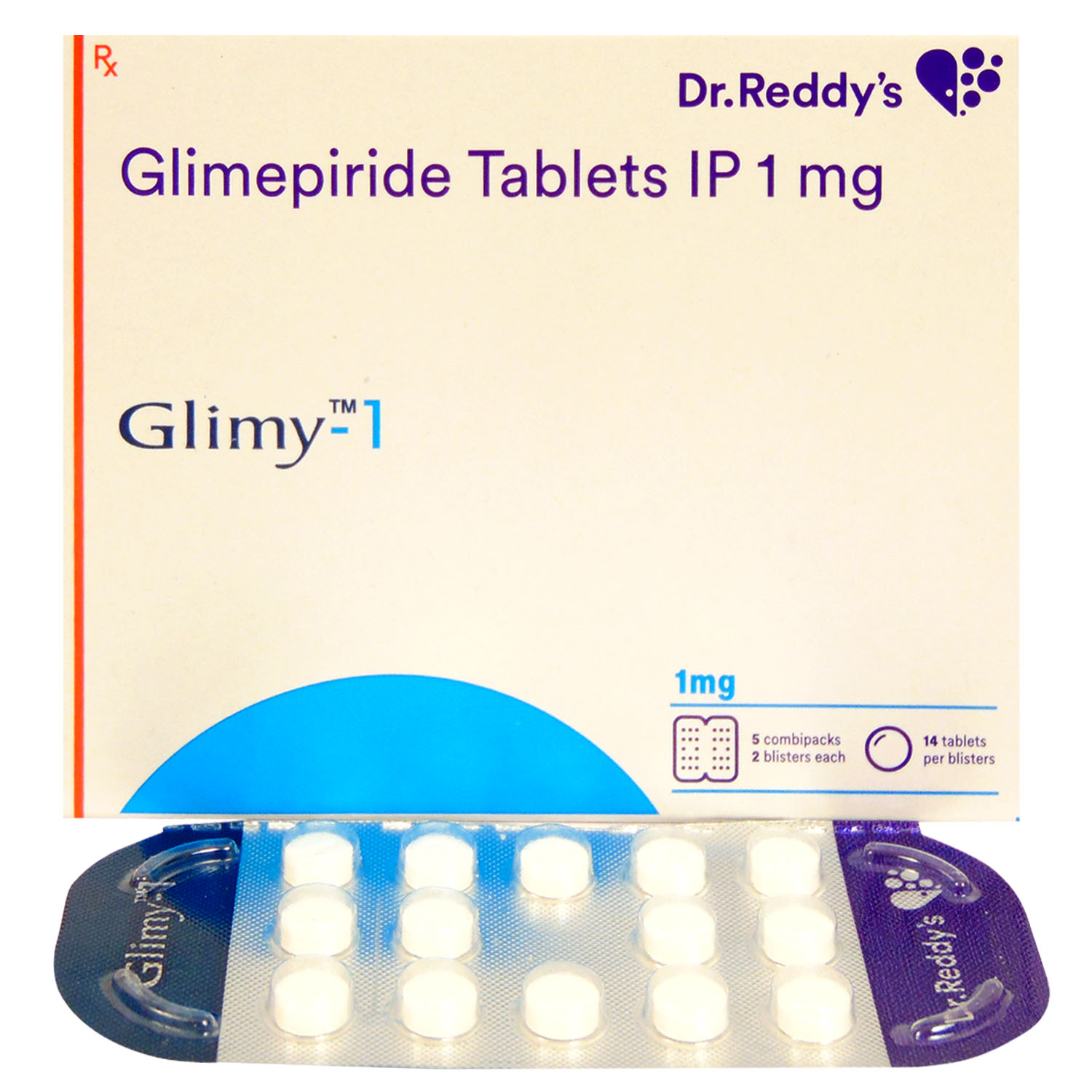 Glimy 1 Tablet 14's, Pack of 14 TABLETS Glimy 1 Tablet 14's, Pack of 14 TABLETS