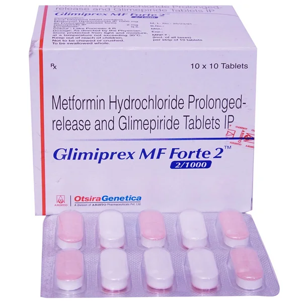 Glimiprex MF 2 mg/1000 mg Tablet 10's
