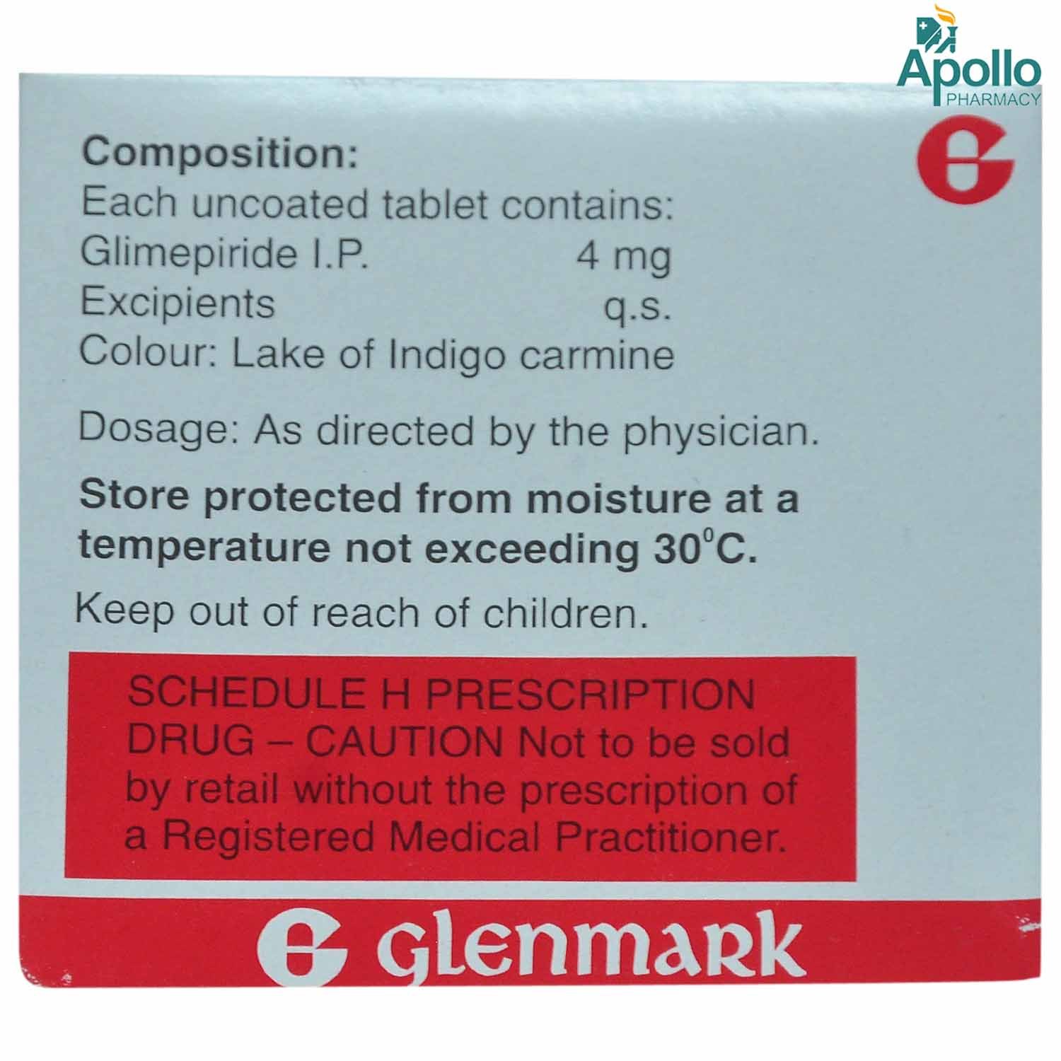 Glimulin-4 Tablet 15's, Pack of 15 TabletS Glimulin-4 Tablet 15's, Pack of 15 TabletS