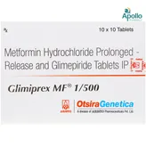 Glimiprex MF 1/500 Tablet 10's, Pack of 10 TABLETS