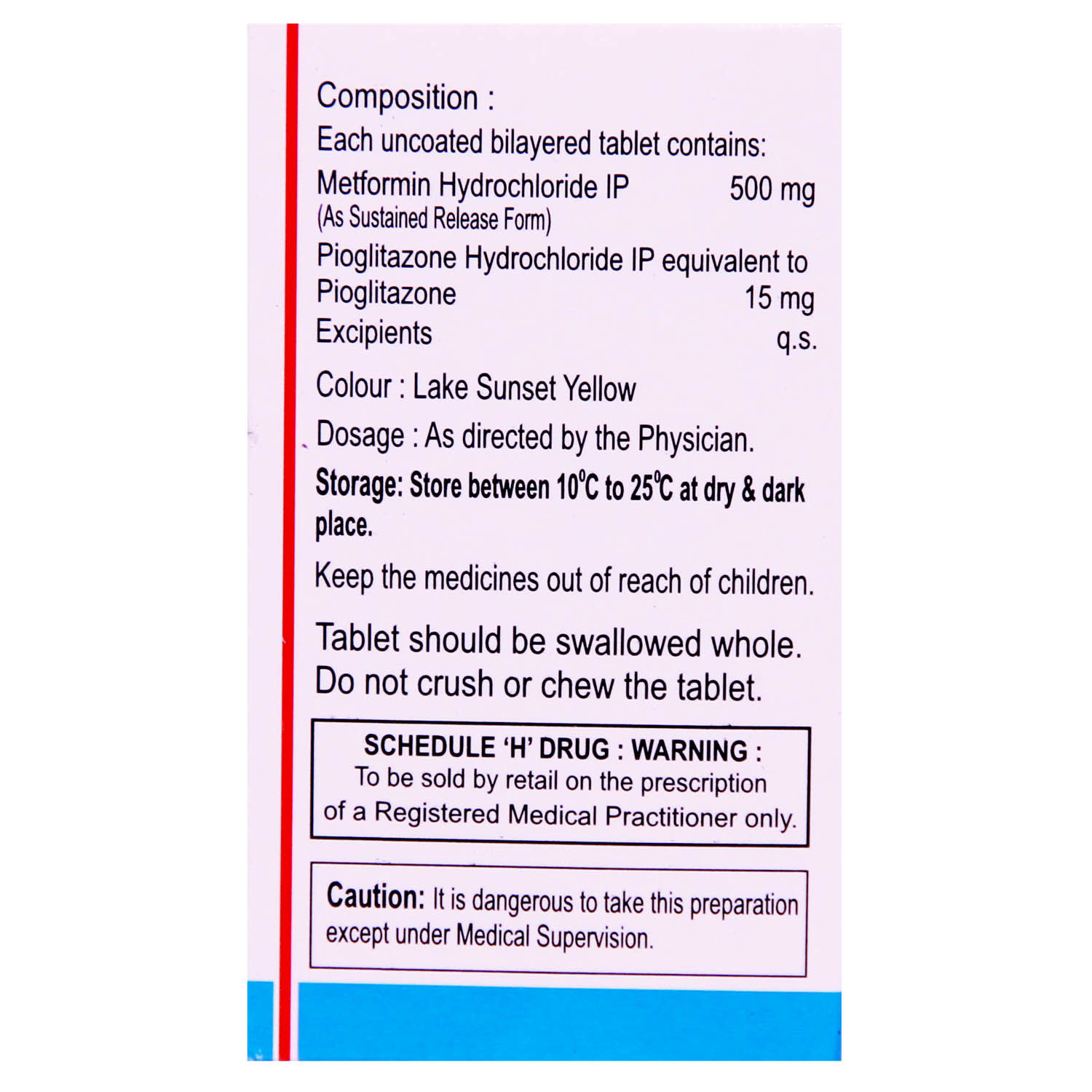 Glitaris M 15 Tablet 10's Price, Uses, Side Effects, Composition ...