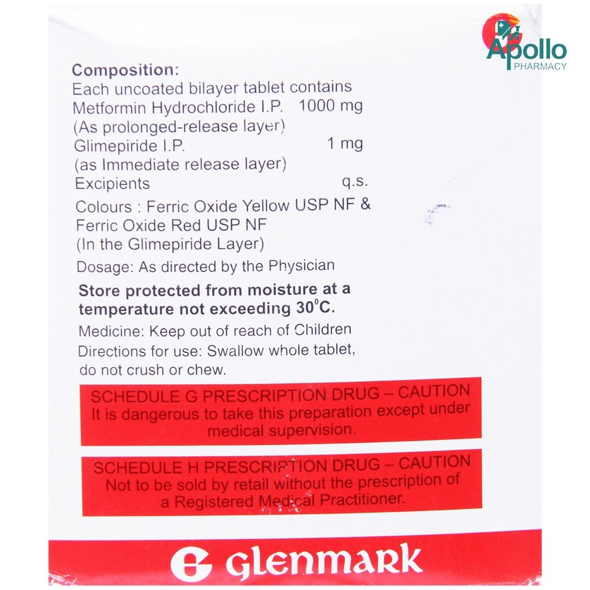 Glimulin MF Forte Tablet 15's, Pack of 15 TABLETS Glimulin MF Forte Tablet 15's, Pack of 15 TABLETS