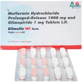 Glimulin MF Forte Tablet 15's, Pack of 15 TABLETS