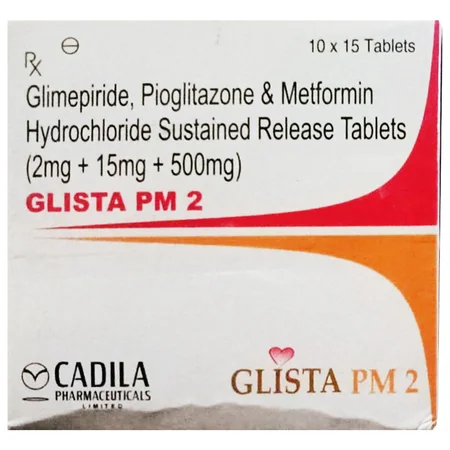 Glista PM 2 mg Tablet 10's