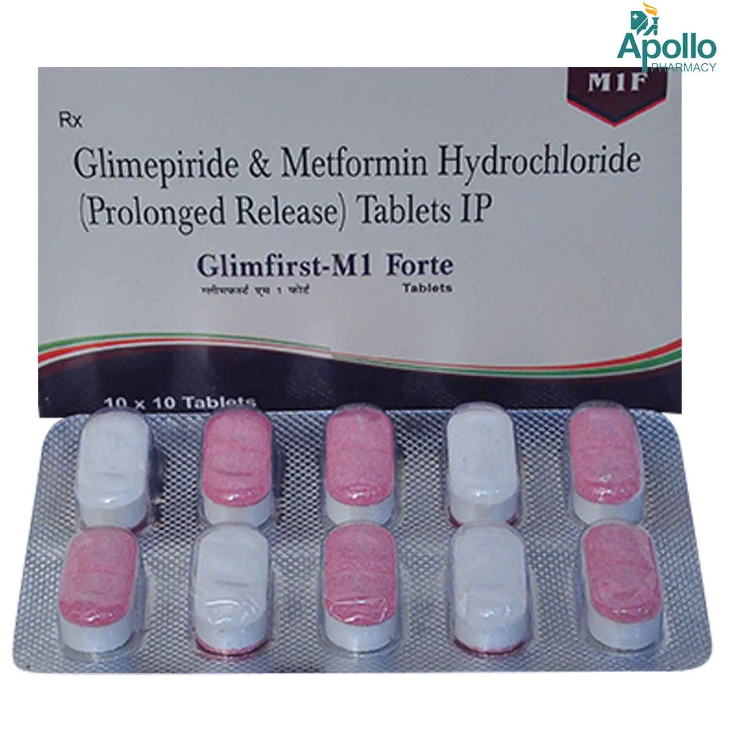 Glimfirst M1 Forte Tablet 10's, Pack of 10 TABLETS Glimfirst M1 Forte Tablet 10's, Pack of 10 TABLETS
