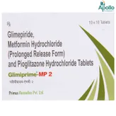 Glimiprime-MP 2 Tablet 10's, Pack of 10 TABLETS