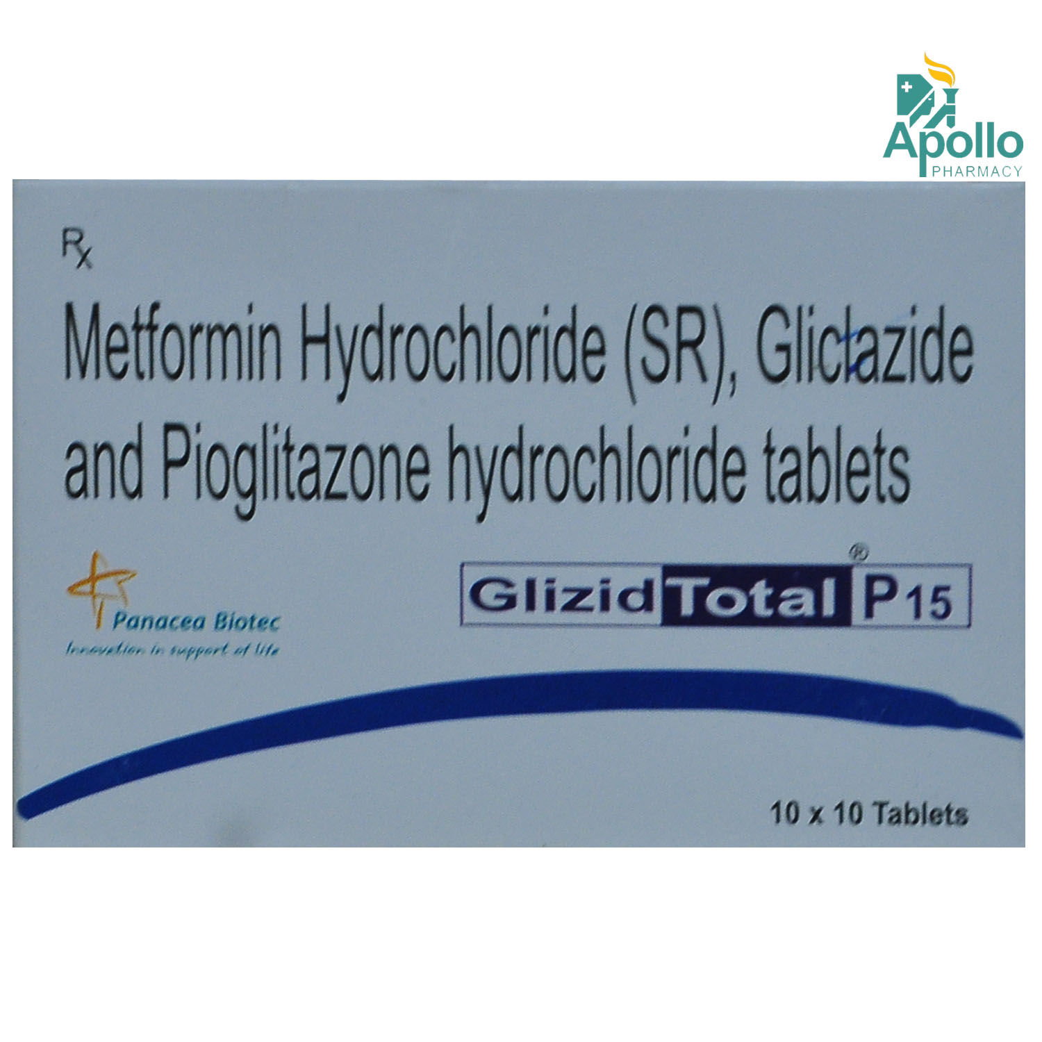 Buy Glizid Total P 15 Tablet 10's Online