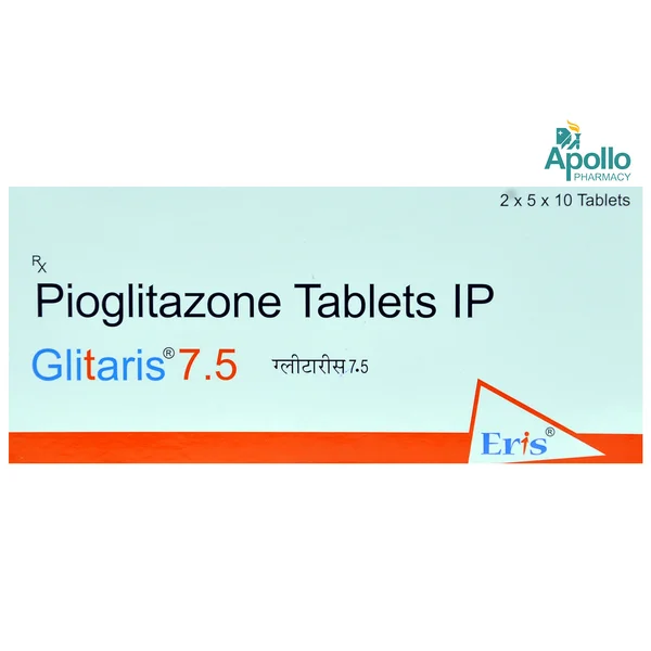 Glitaris 7.5 Tablet 10's, Pack of 10 TABLETS