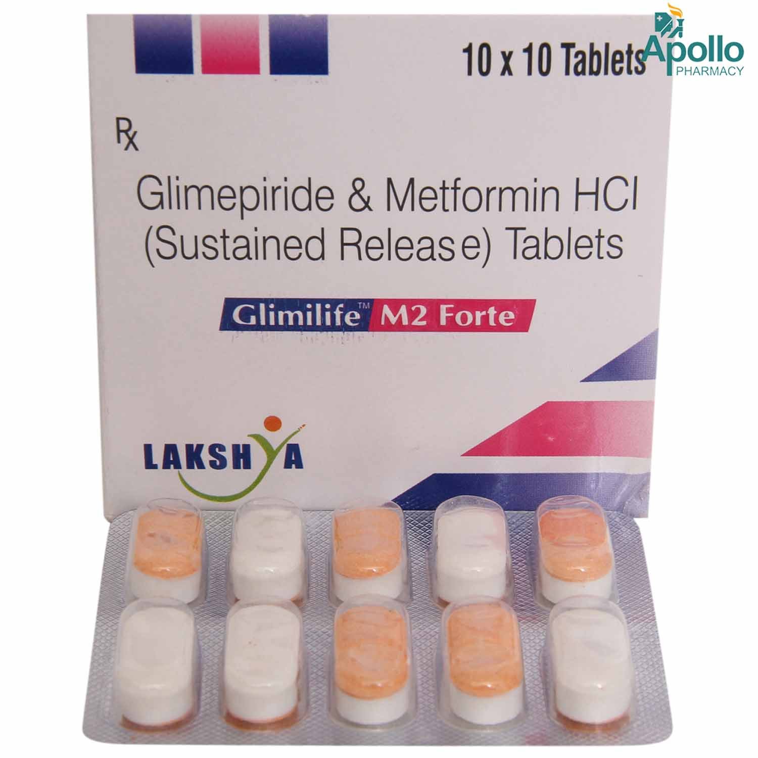GLIMILIFE M 2MG FORTE TABLET, Pack of 10 TABLETS GLIMILIFE M 2MG FORTE TABLET, Pack of 10 TABLETS