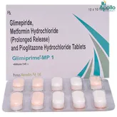 Glimiprime-MP 1 Tablet 10's, Pack of 10 TABLETS