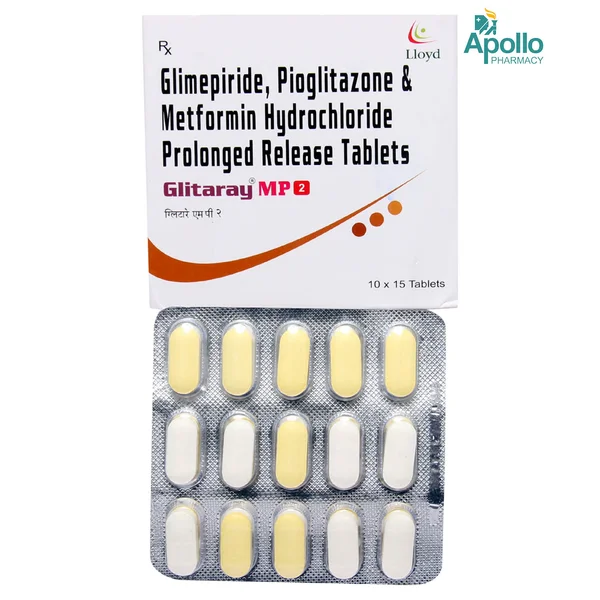 Glitaray MP 2 Tablet 15's