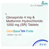 Glimisave M 4 Forte Tablet 15's, Pack of 15 TabletS