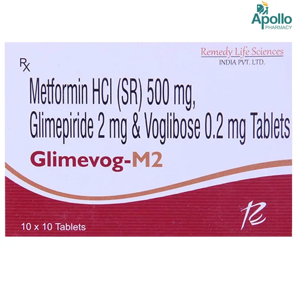 Glimevog M 2 Tablet 10's