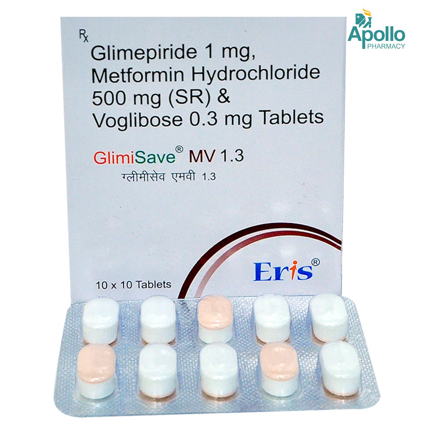 GlimiSave MV 1.3 Tablet 10's, Pack of 10 TABLETS GlimiSave MV 1.3 Tablet 10's, Pack of 10 TABLETS