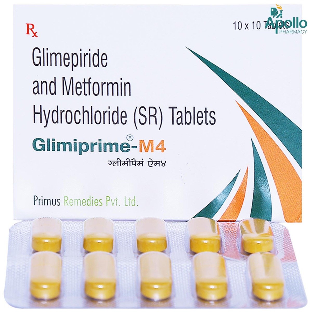 Glimiprime M 4 Tablet 10's, Pack of 10 TABLETS Glimiprime M 4 Tablet 10's, Pack of 10 TABLETS