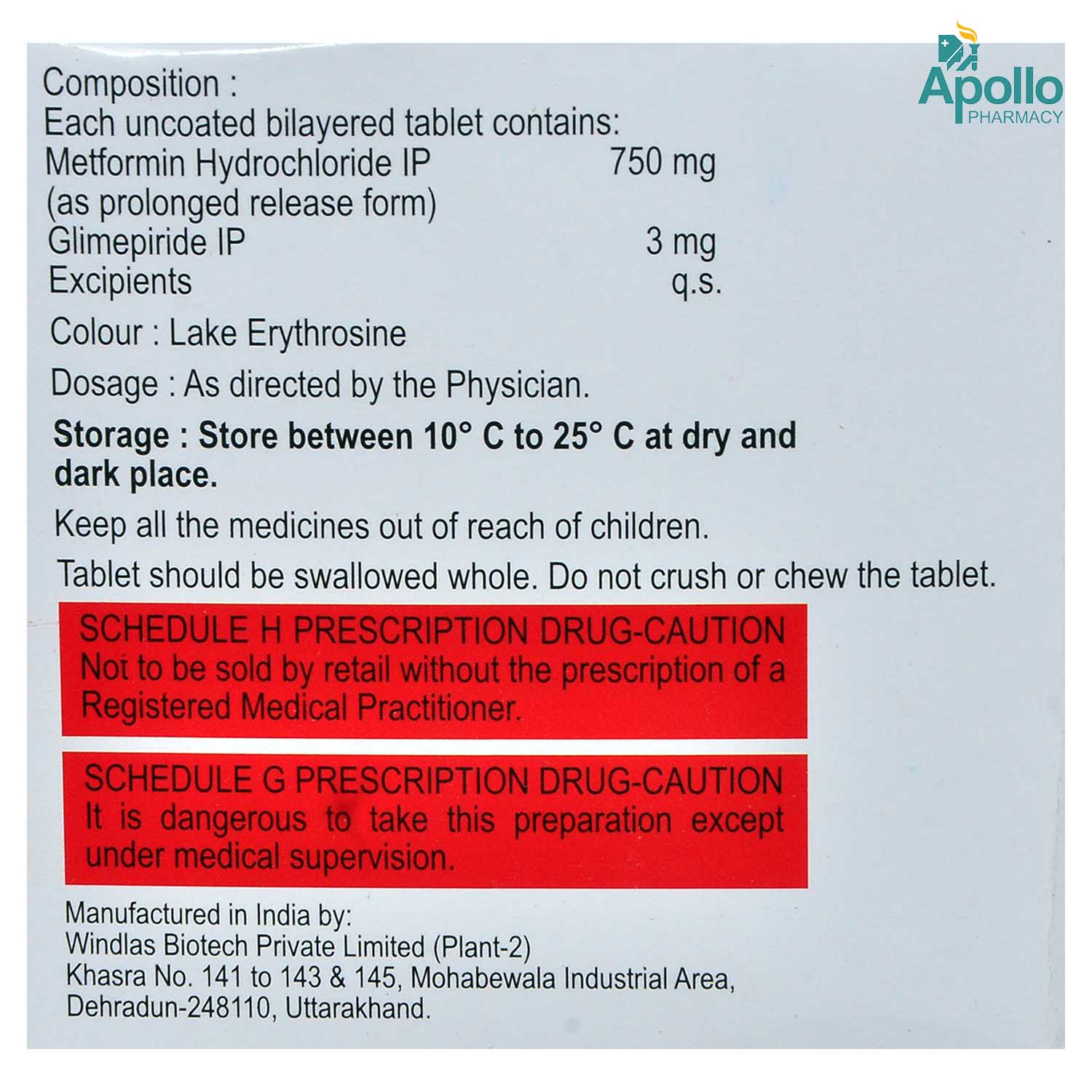 GLIMISAVE MAX 3MG TABLET, Pack of 15 TABLETS
