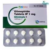 Gliminyle-1 Tablet 10's, Pack of 10 TABLETS