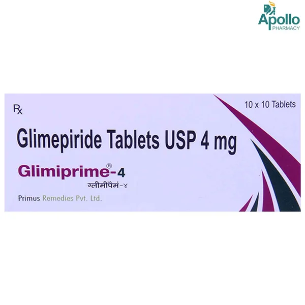 GLIMIPRIME 4MG TABLET 10'S 