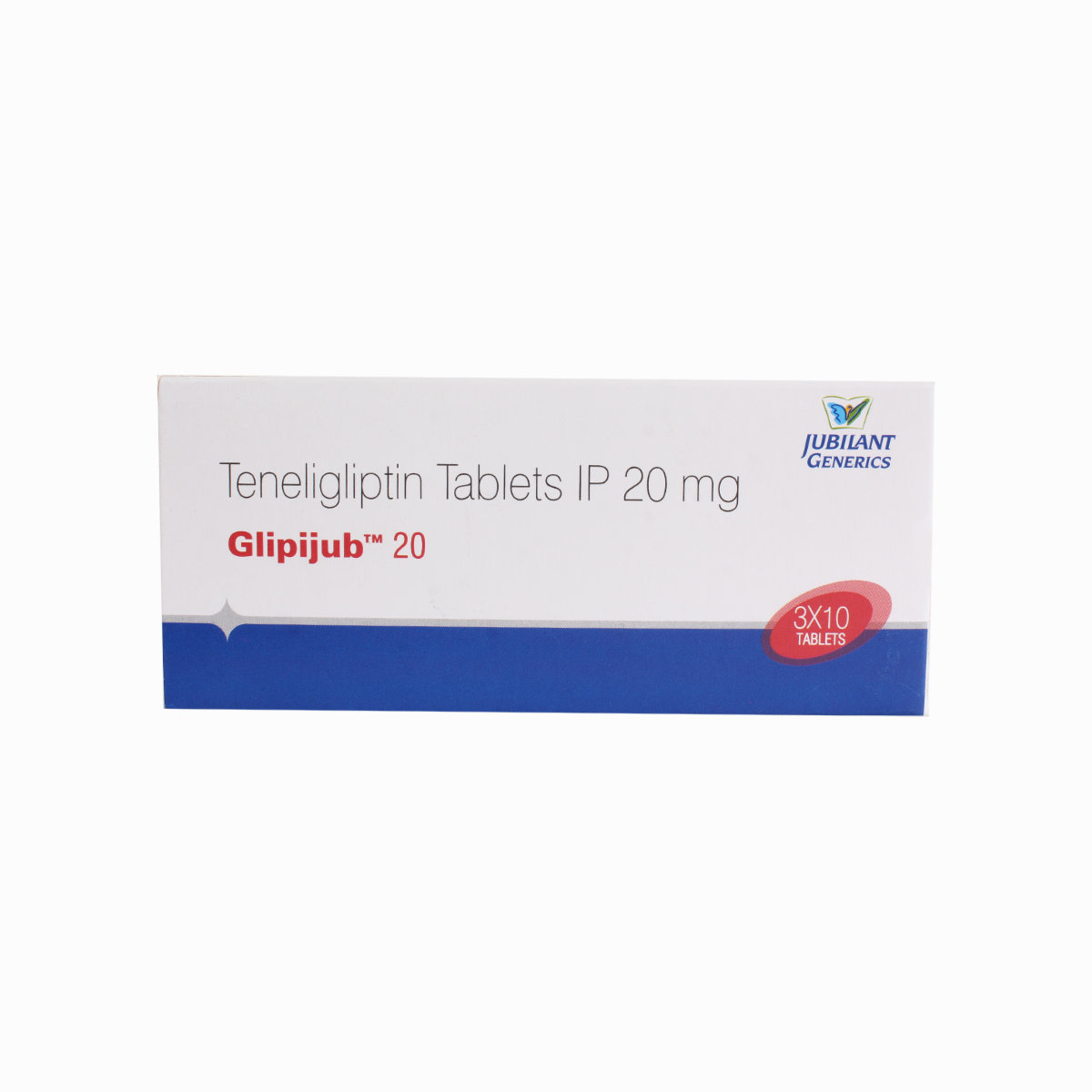 Glipijub 20 Tablet 10's, Pack of 10 TabletS Glipijub 20 Tablet 10's, Pack of 10 TabletS
