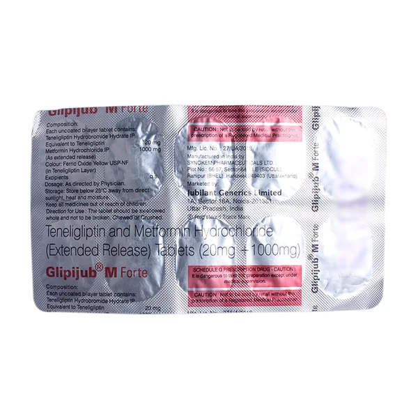 GLIPIJUB M FORTE TABLET 10'S 