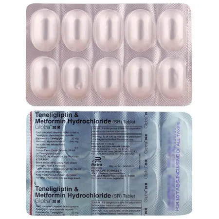 Gliptra 20 M Tablet 10's