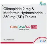 Glimisave M2 850 Tablet 15's, Pack of 15 TABLETS