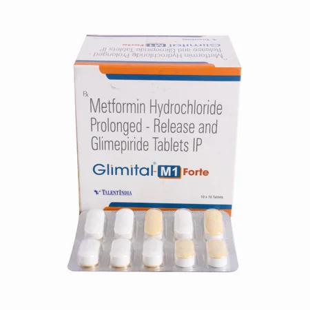 Glimital-M 1 Forte Tablet 10's