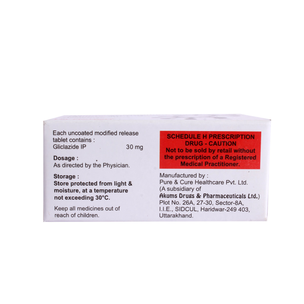Glizihenz-30 Tablet 10's, Pack of 10 TabletS Glizihenz-30 Tablet 10's, Pack of 10 TabletS