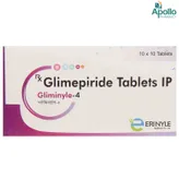 Gliminyle 4 mg Tablet 10's, Pack of 10 TabletS