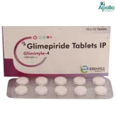 Gliminyle 4 mg Tablet 10's, Pack of 10 TabletS