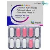 GLIMINYLE M 3MG FORTE TABLET 10'S, Pack of 10 TabletS