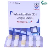 Glimenym-M2 Tablet 10's, Pack of 10 TABLETS