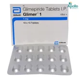 Glimer 1 Tablet 15's, Pack of 15 TABLETS