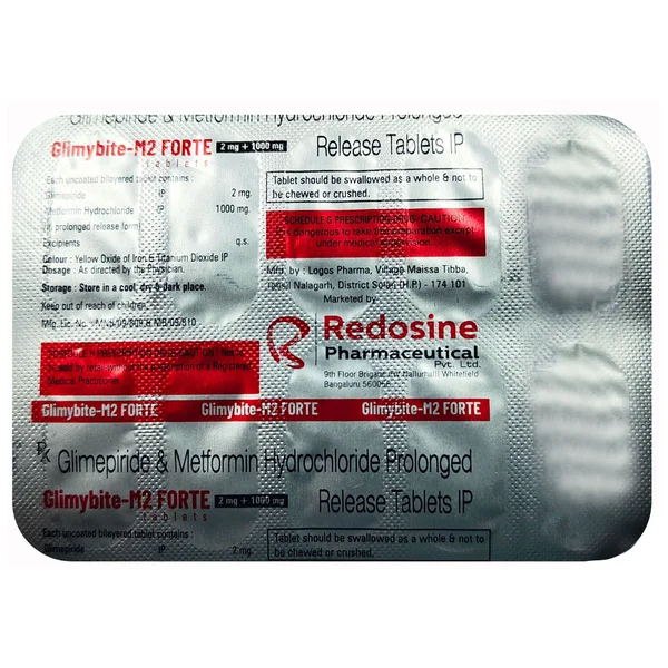 Glimybite-M2 Forte Tablet 10's, Pack of 10