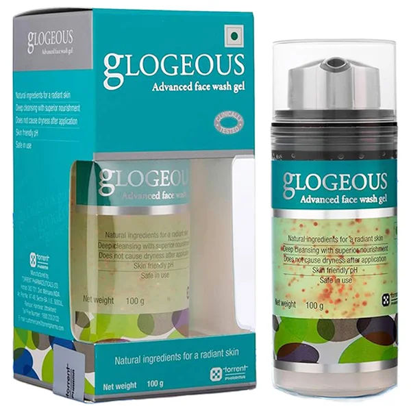 Glogeous Advanced Face Wash Gel 100 gm | Deep Cleansing &amp; Nourishment | For Radiant Skin, Pack of 1