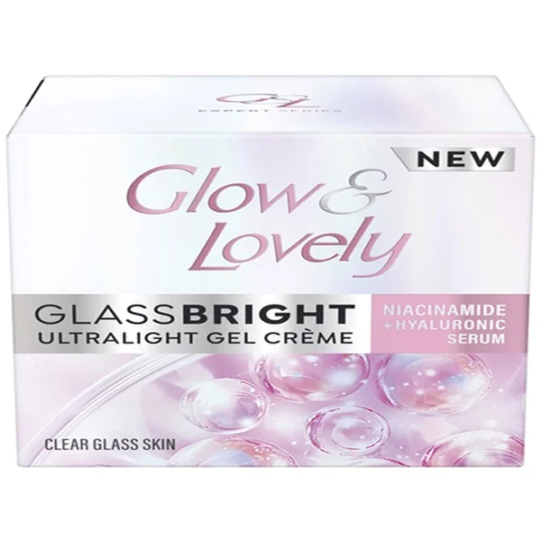 Glow & Lovely Glass Bright Light Gel Creme, 50 gm