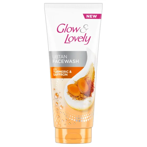 Glow & Lovely Turmeric & Saffron Ubtan Face Wash, 50 gm