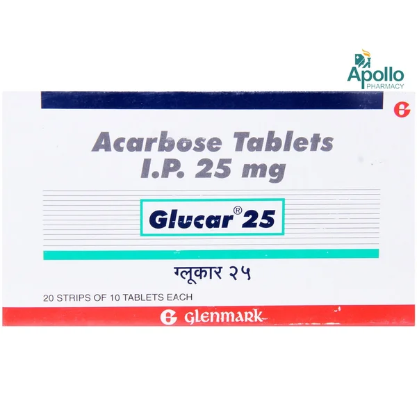 Glucar 25 mg Tablet 10's