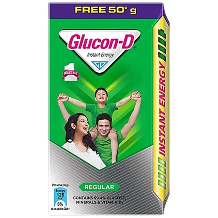 Glucon-D Original Instant Energy Drink Powder, 200 gm Refill Pack