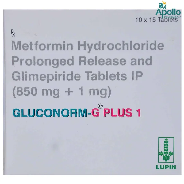Gluconorm G Plus 1 Tablet 15's