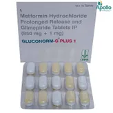 Gluconorm G Plus 1 Tablet 15's, Pack of 15 TABLETS