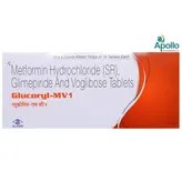 Glucoryl MV 1 Tablet 15's, Pack of 15 TABLETS